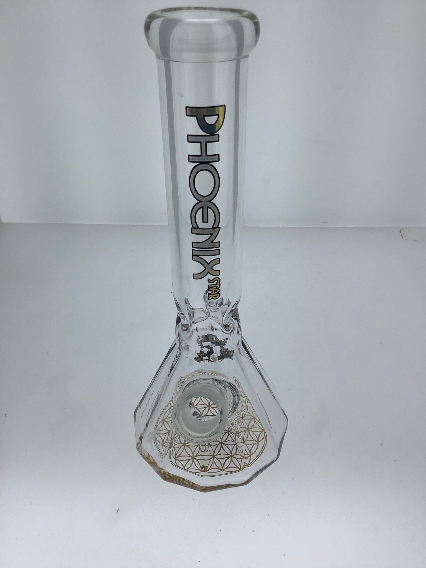 Phoenix 10"Diamond Base Beaker w/ Color