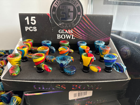 14mm Assorted Linework Slide/Bowl Display/singles