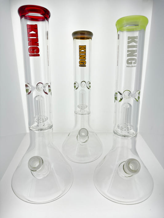King Volcano 50x5 Showerhead Beaker with Color