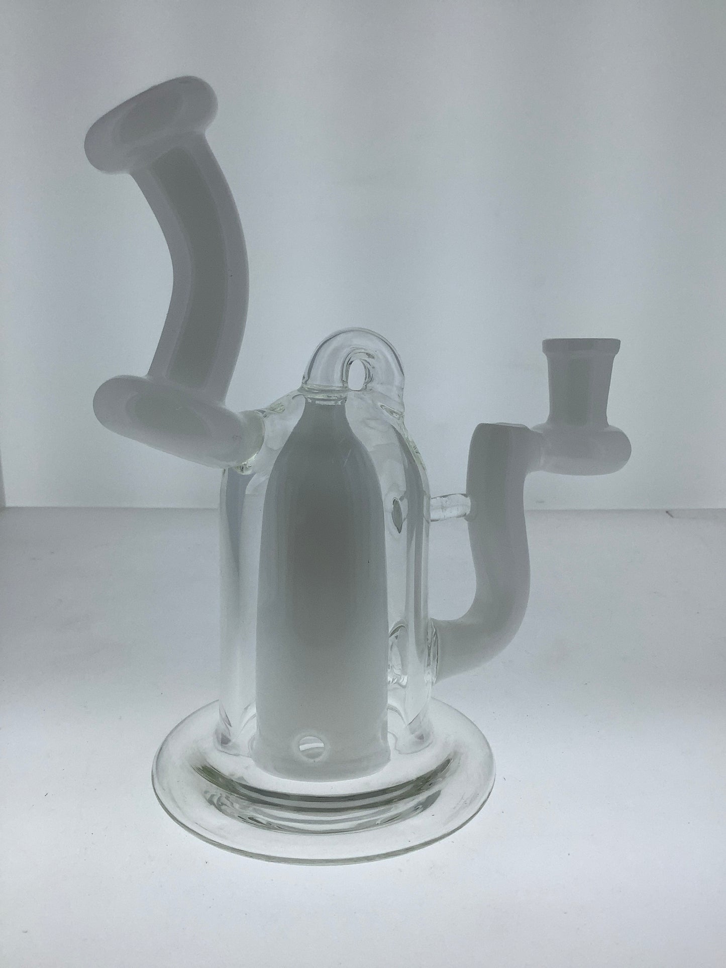 6" Mini Recycler Rig w/ Color Accents