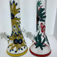 14" Painted Flower Beaker w/ Ice Catch