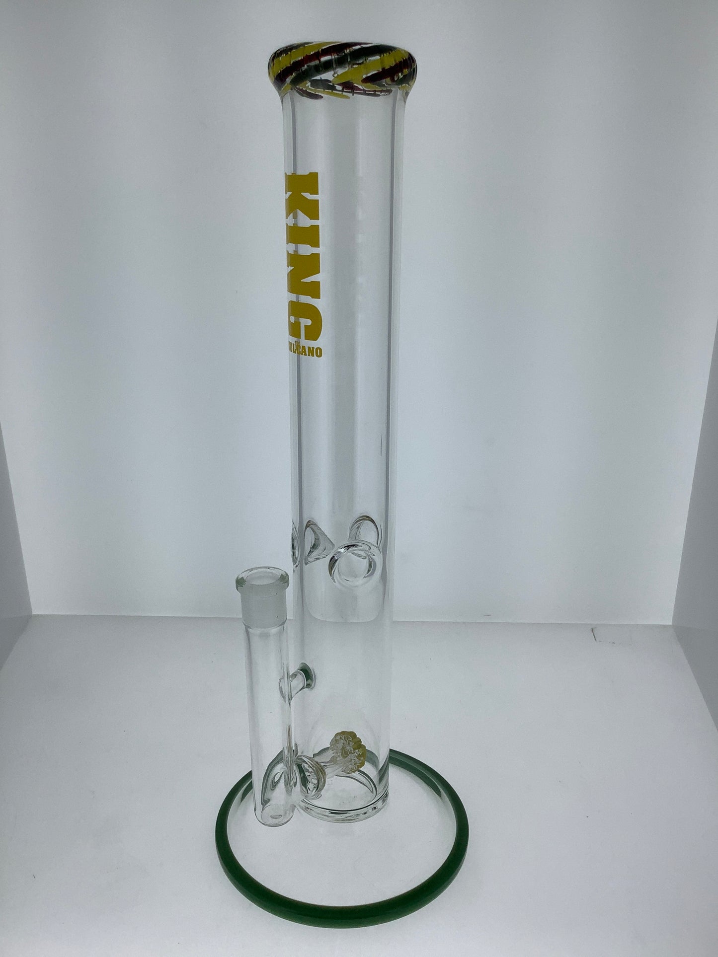 King Volcano 15" Straight Rig w/ Color Matrix Perc & Worked Mouth