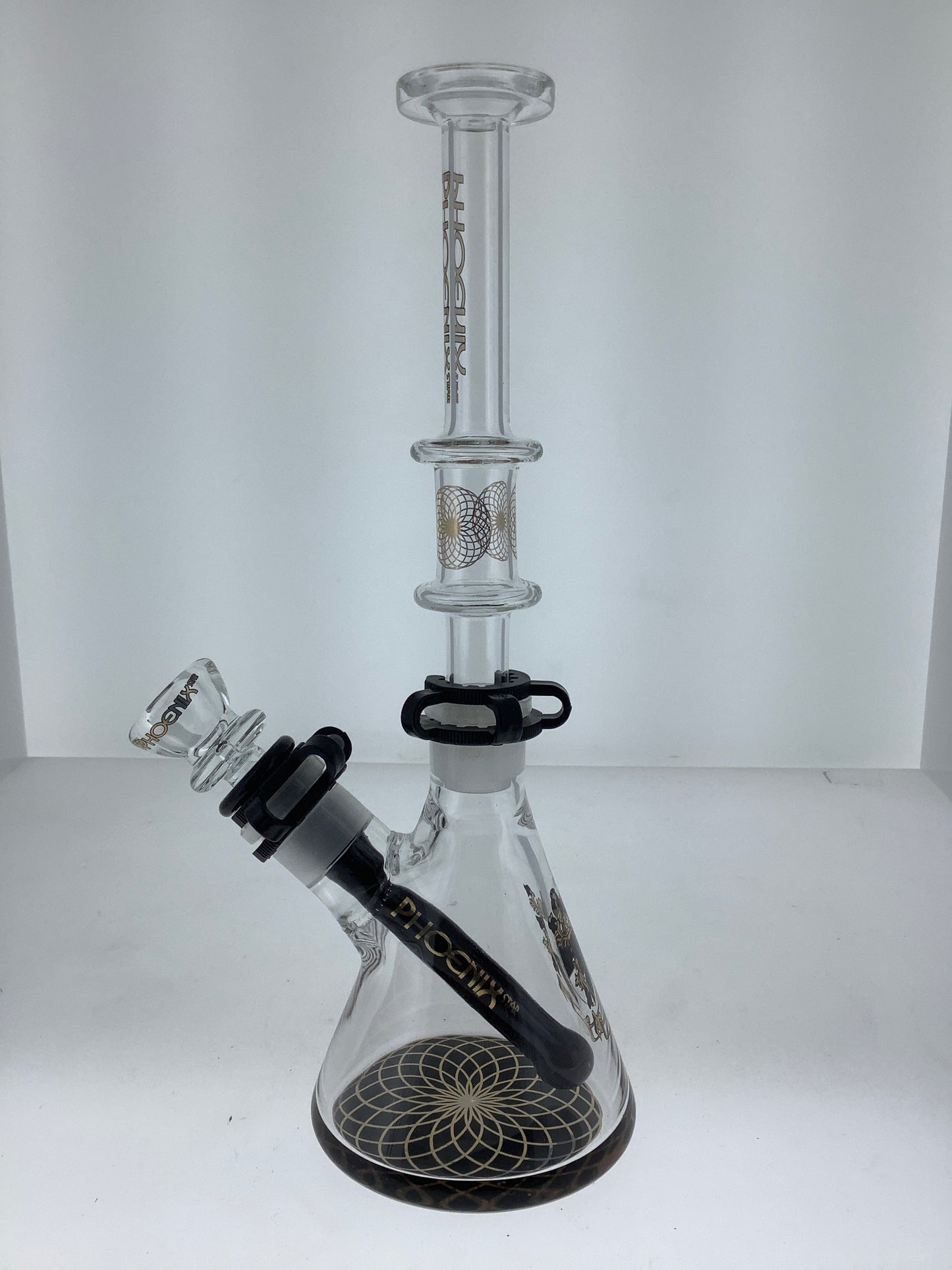 10" Phoenix Beaker w/ Skinny Neck & Color