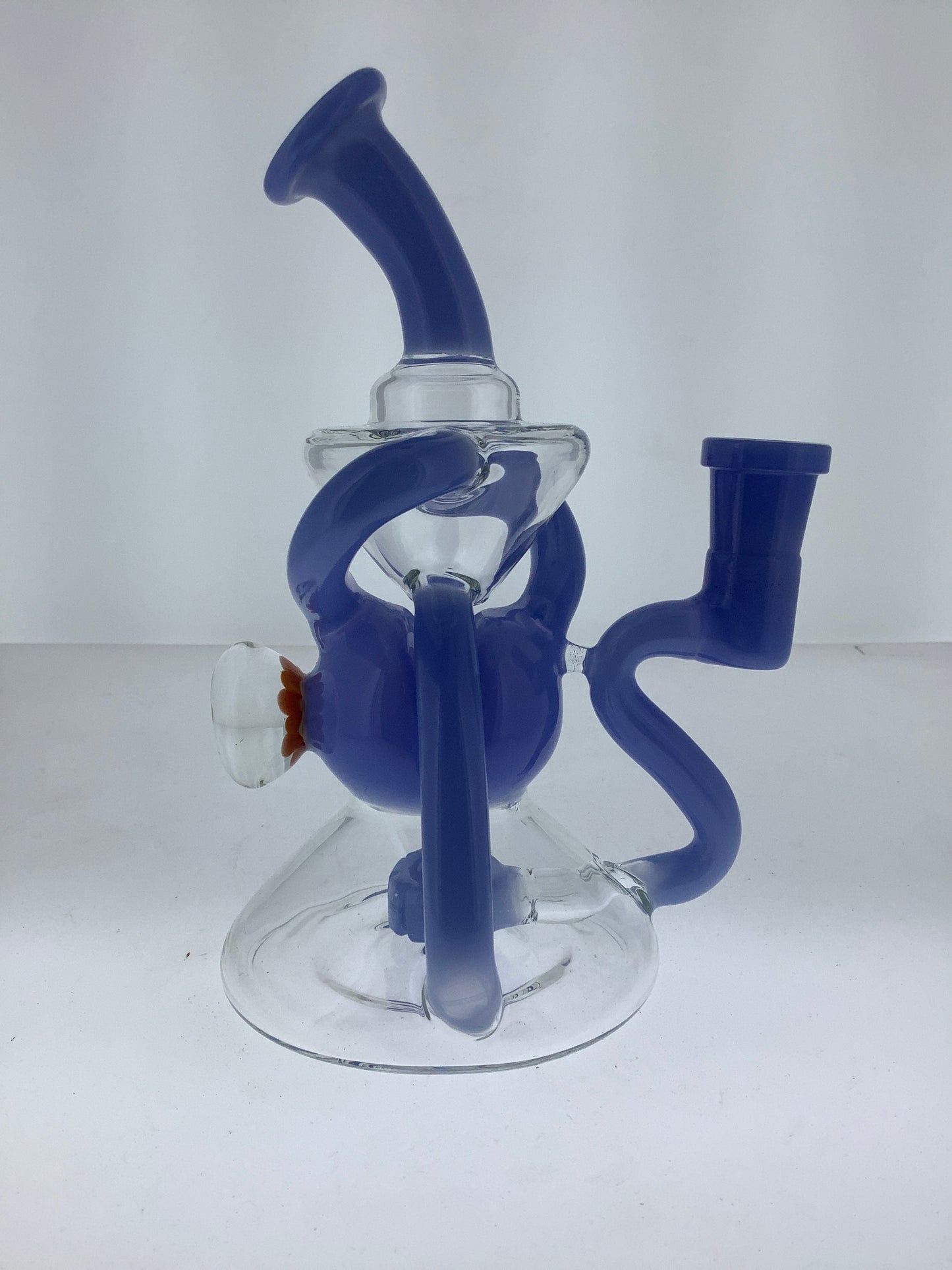 8" Color Recycler w/ Showerhead Perc & Flower Marble