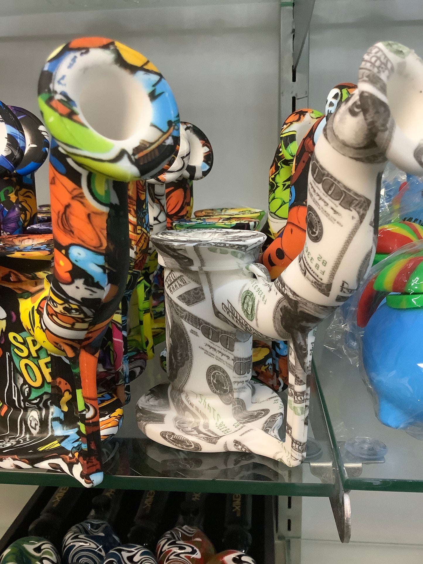 6” Silicone Rig w/ various designs