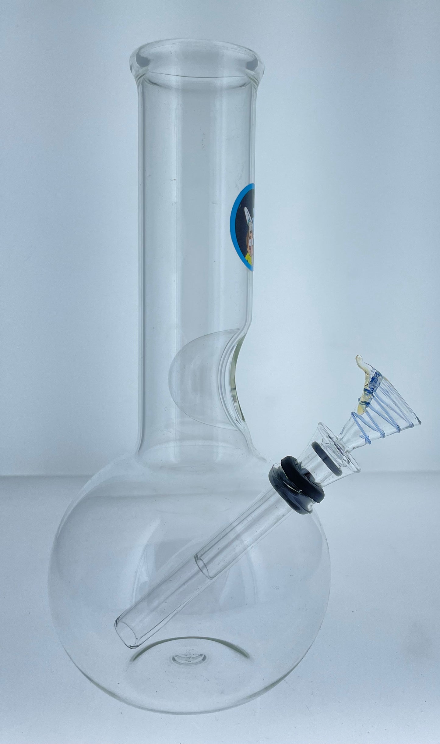 8" Graphic Bubble Beaker With Ice Catcher