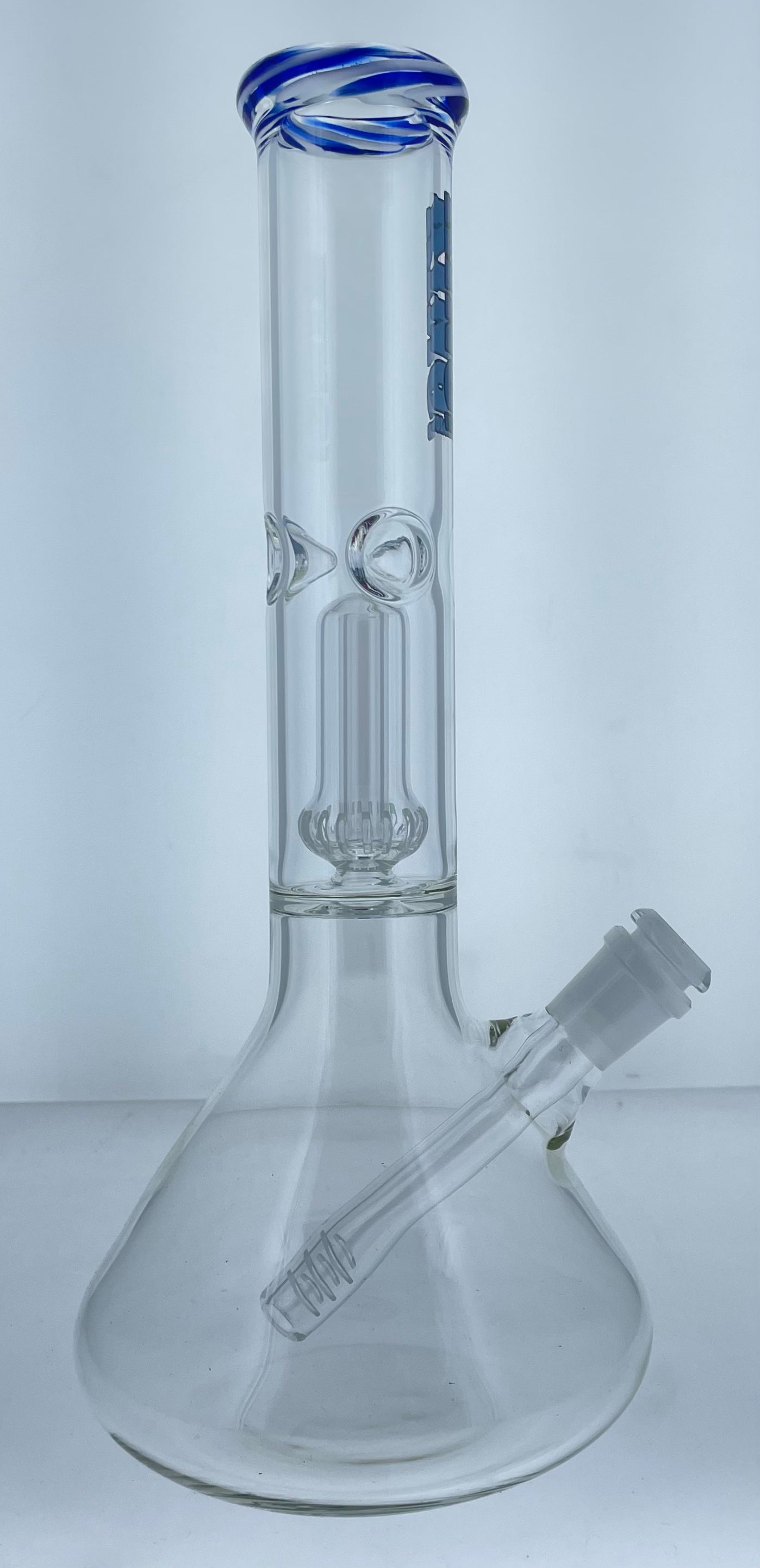King Volcano 12" Straight Tube w/ Color & Showerhead Perc