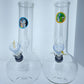 8" Graphic Bubble Beaker With Ice Catcher