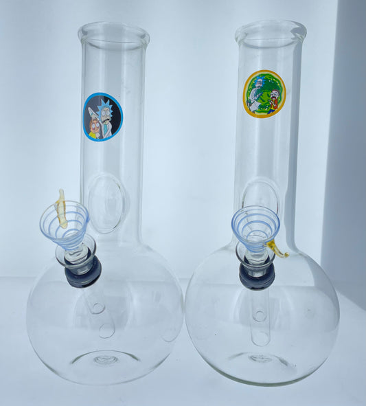 8" Graphic Bubble Beaker With Ice Catcher