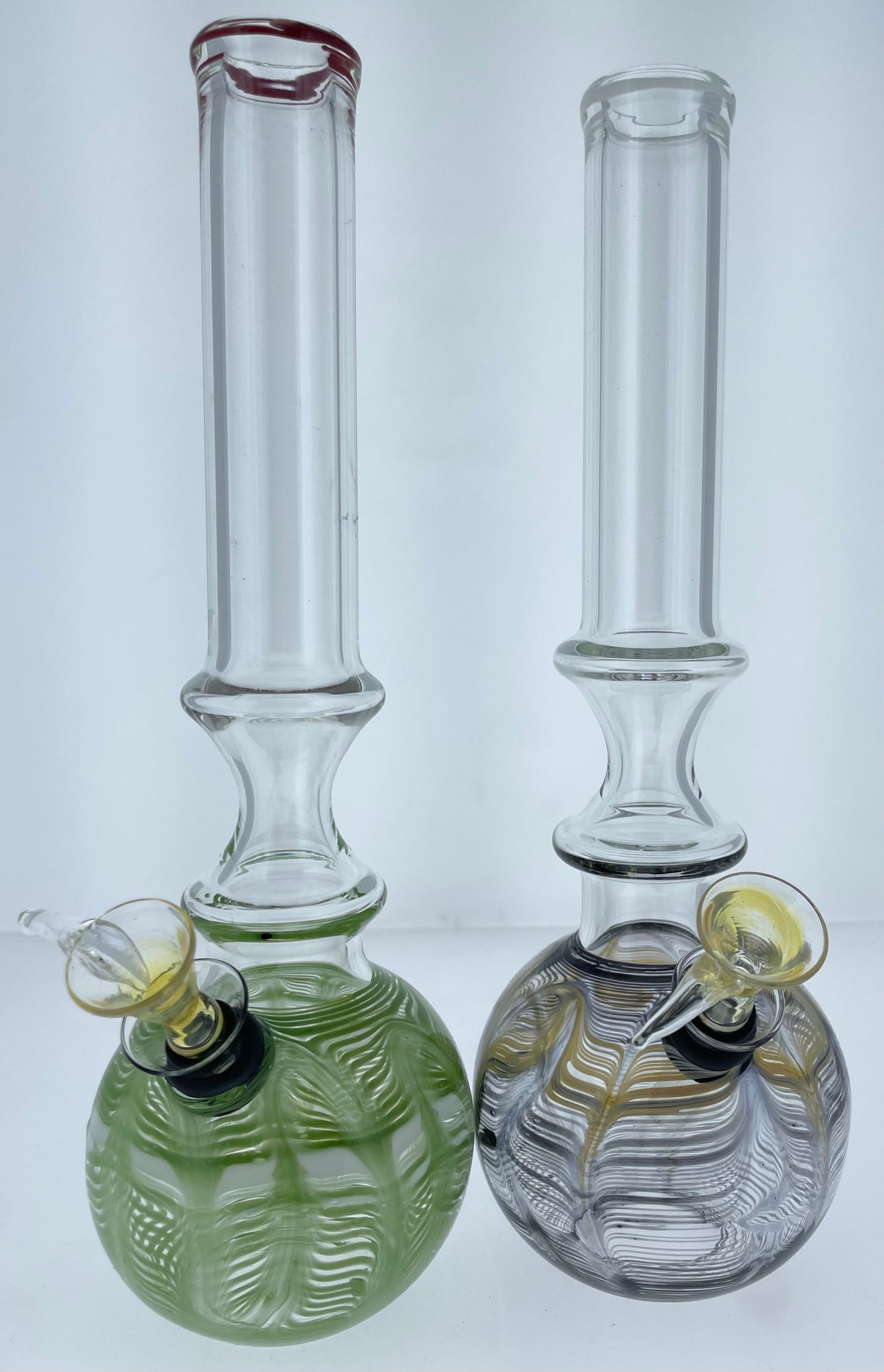 9” Wrap and Rake Bubble Beaker W/ Ice Catcher