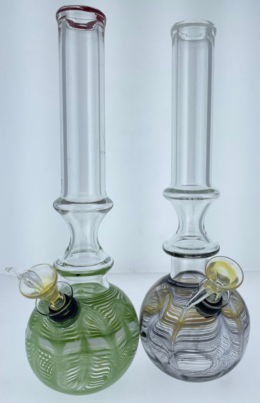 9” Wrap and Rake Bubble Beaker W/ Ice Catcher