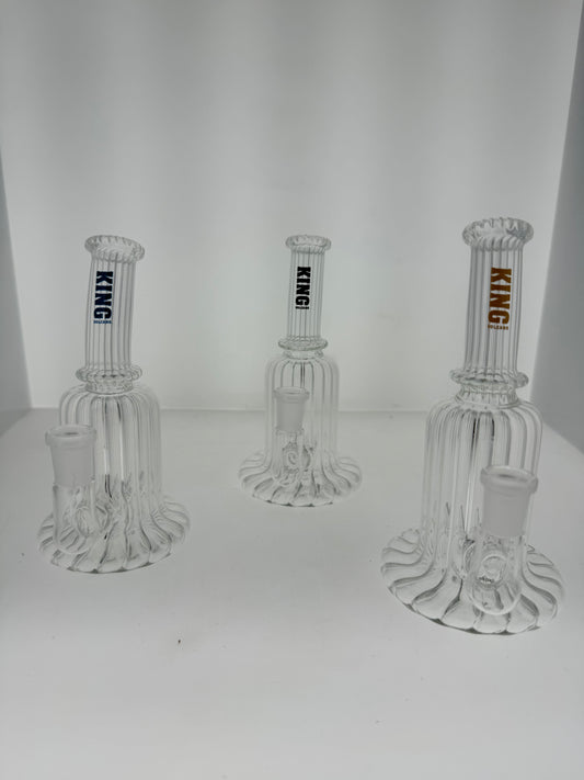 King Volcano Scallop Tubing Stemline Bubbler