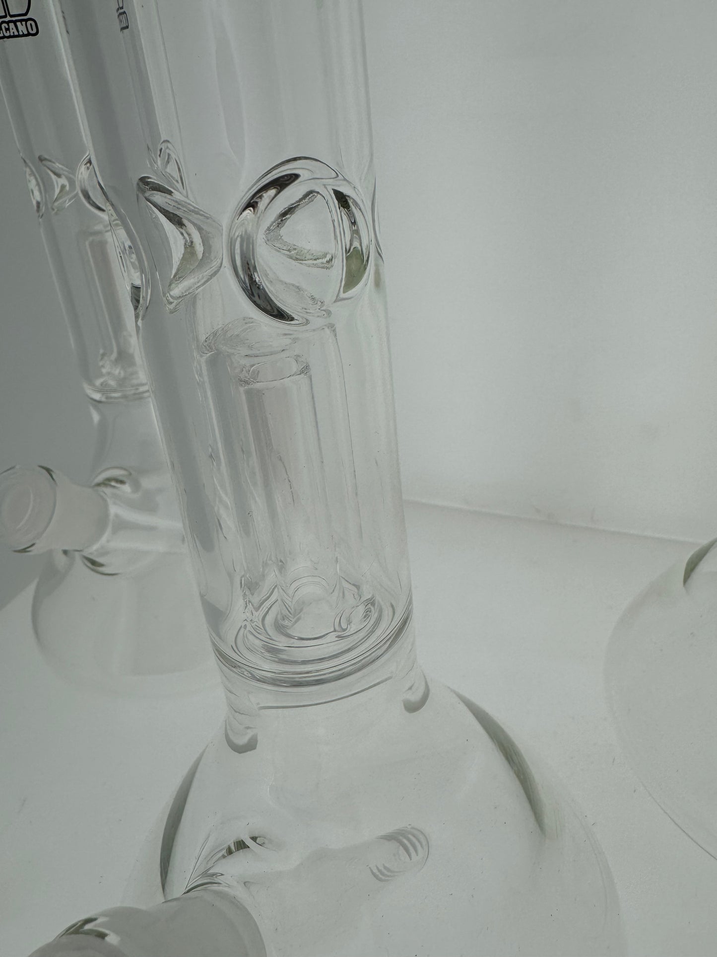 King Volcano 38x4 Dome Perc Beaker with Color