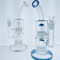 11" Double Matrix Perc Rig w/ Color Accents