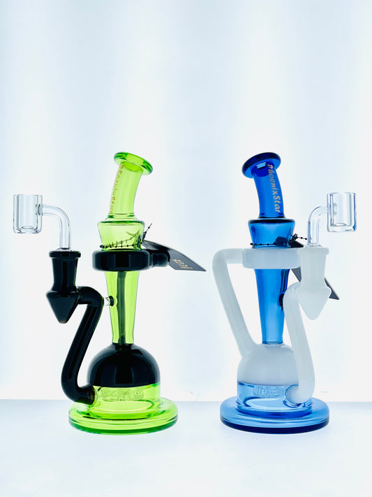 8" Phoenix Two Tone Recycler w/ Showerhead Perc