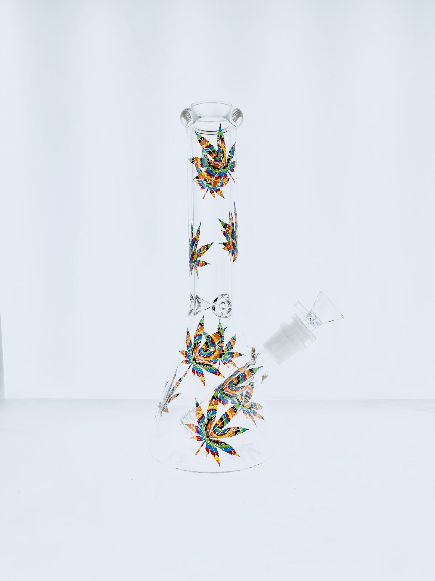 10" Leaf Decal Beaker