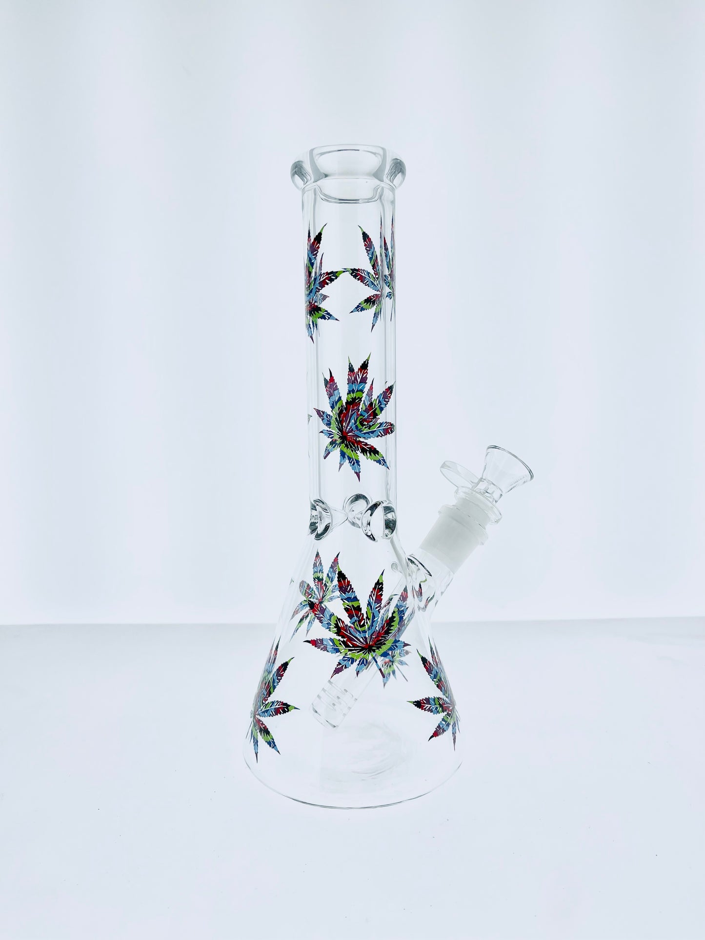 10" Leaf Decal Beaker
