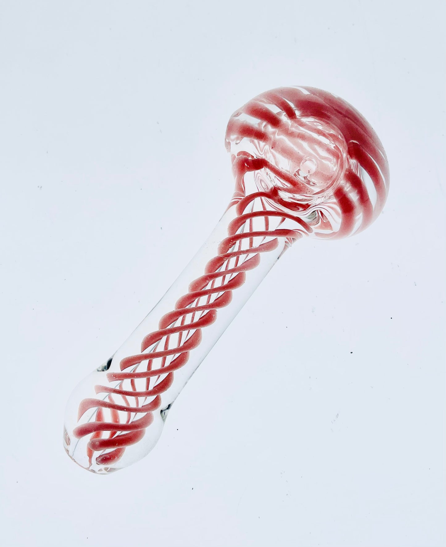 4" Pink Line Swirl Hand Pipe