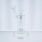 7" Clear Bubbler w/ Bent Neck & Matrix Perc