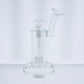 7" Clear Bubbler w/ Bent Neck & Matrix Perc