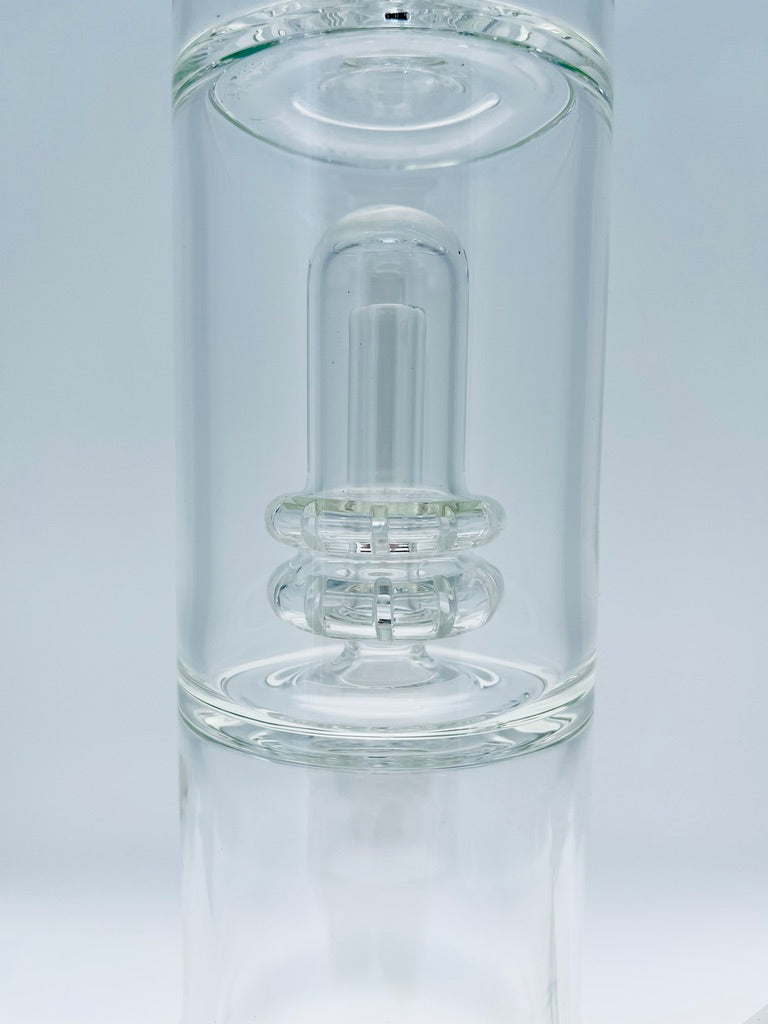 King Volcano Beaker with Double Showerhead Perc and Ice Catch 21.5"