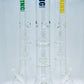 King Volcano Beaker with Double Showerhead Perc and Ice Catch 21.5"