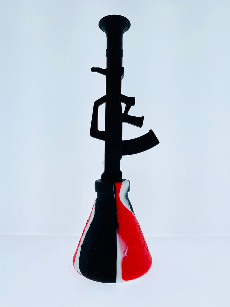 Silicone Gun Waterpipe 11"
