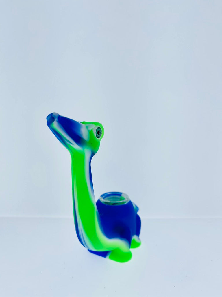 Silicone Dinosaur Handpipe/Bubbler 7in