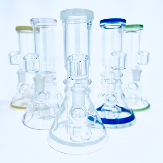 7.5" Colored Beaker w/ Showerhead Perc
