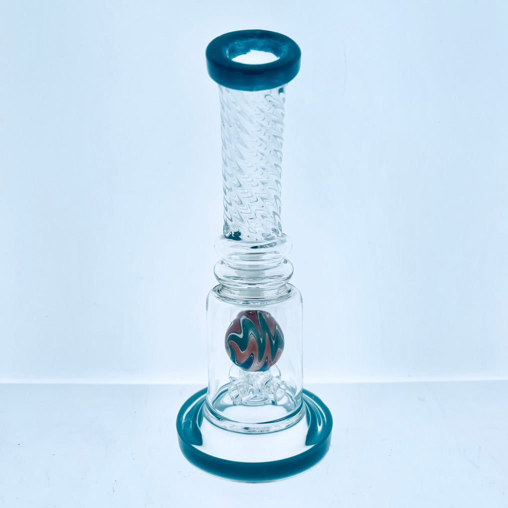 Curved Neck  Rig w/ Colorful Perc 6.5"