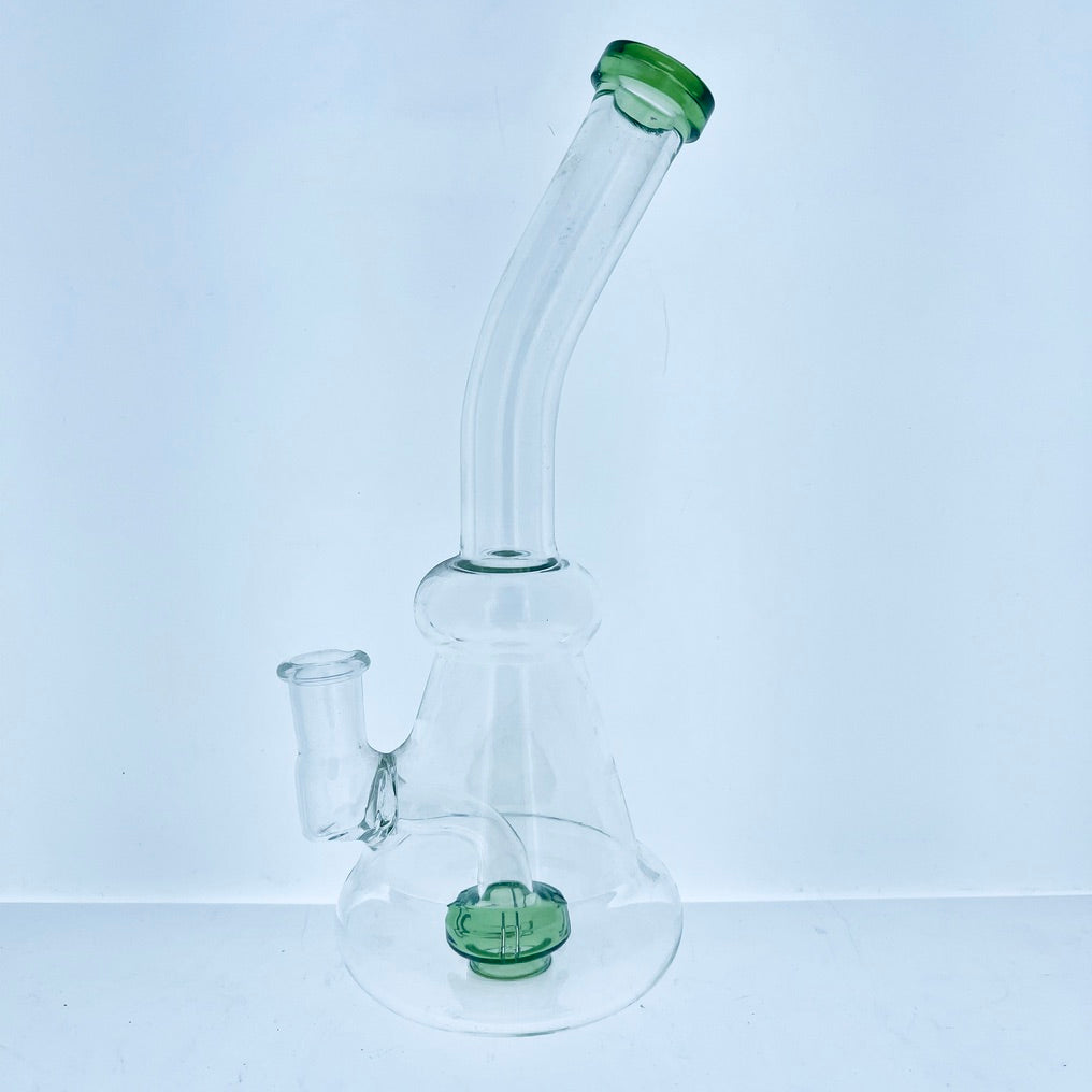 Curved Neck Colored Rig w/ Showerhead Perc