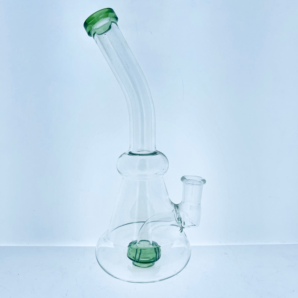 Curved Neck Colored Rig w/ Showerhead Perc