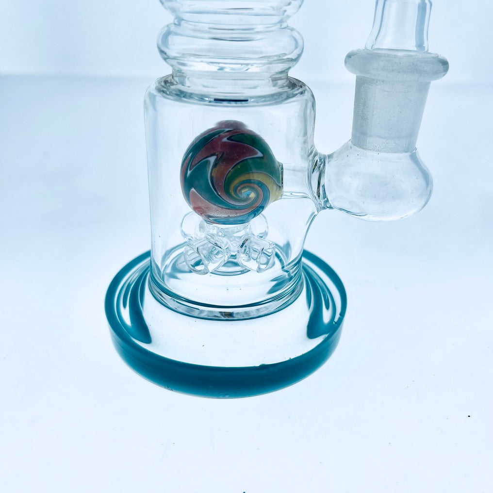 Curved Neck  Rig w/ Colorful Perc 6.5"
