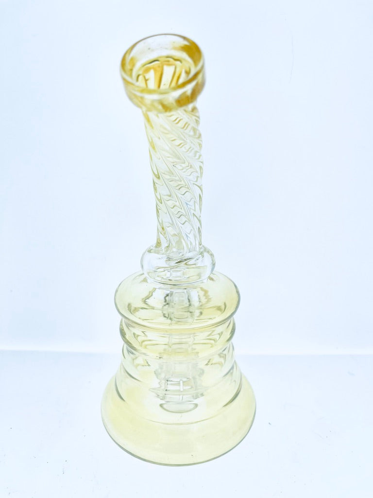 Curved Neck Fumed Rig w/ Showerhead Perc 6"