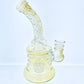 Curved Neck Fumed Rig w/ Showerhead Perc 6"
