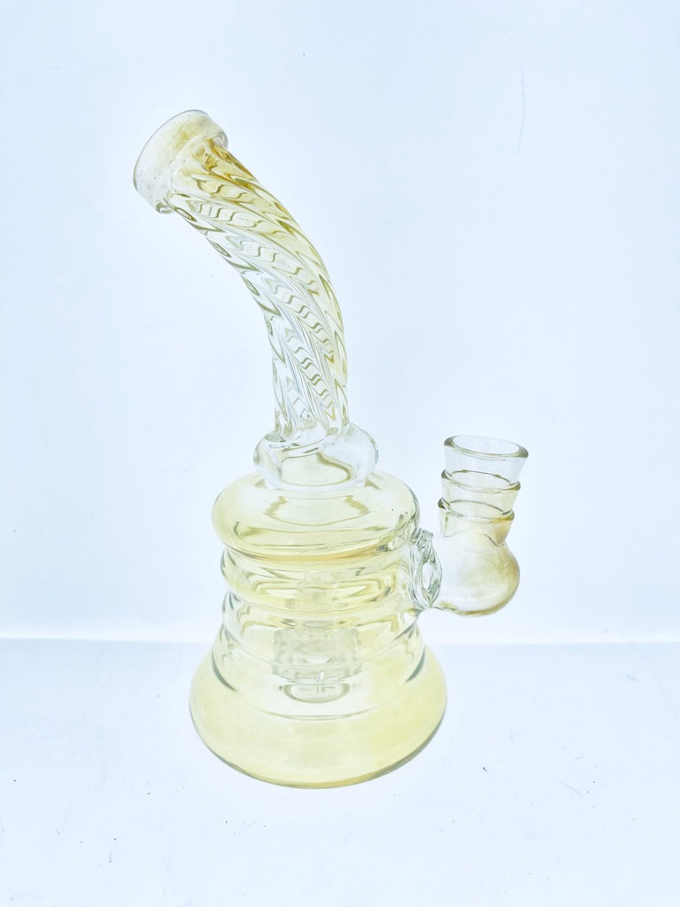 Curved Neck Fumed Rig w/ Showerhead Perc 6"