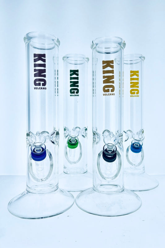 King Volcano 9mm Straight Tube w/ Ice Catcher 10"