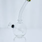 Bent Neck Bubble Water Pipe Assorted Colors 9.5"