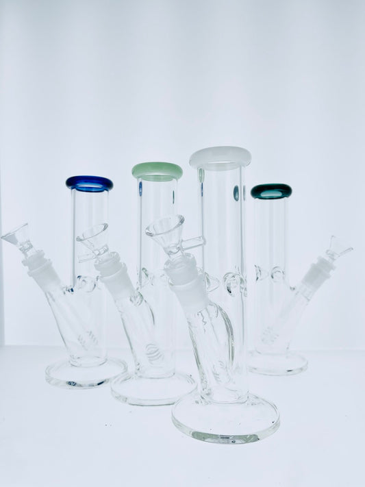 8" Straight Tube w/ Ice Catch & Color Lip