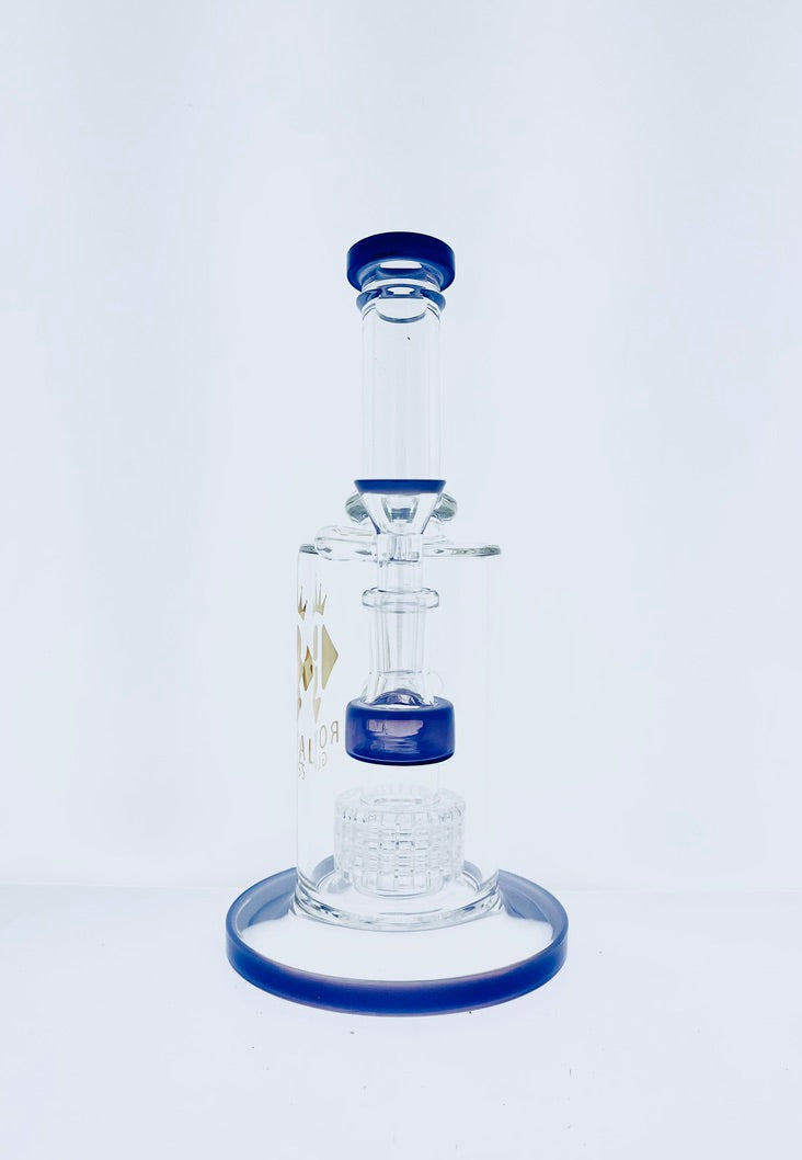 8.5" Royal Glass Rig w/ Matrix Rig & Color Accents