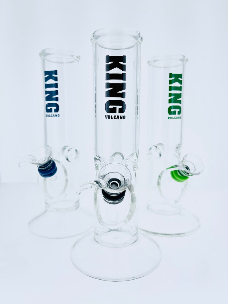 King Volcano 9mm Ice Catcher Tube Water Pipe Assorted Colors 8.5"