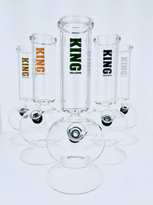 King Volcano 9mm Bubble Waterpipe 10"