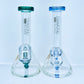 Diamond Glass 6" Beaker w/ Color Accents