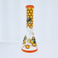 14" Painted Bee Honeycomb Beaker
