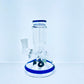 Mini Beaker w/ Colored Quad Perc 6"