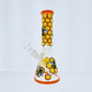 14" Painted Bee Honeycomb Beaker