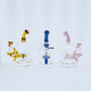 Diamond Glass Rig w/ Color Stem Line Perc