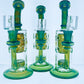 9" Color Bubble Trap Rig w/ Showerhead Perc