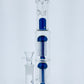 15" Color Perc Straight Tube w/ Worked Neck