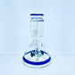 Mini Beaker w/ Colored Quad Perc 6"